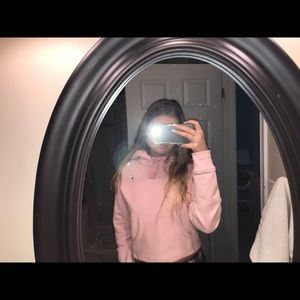 pink champion hoodie